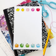 Rainbow Apples Notepad