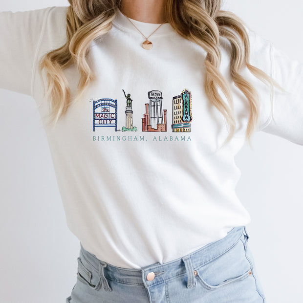Birmingham Skyline Adult Sweatshirt