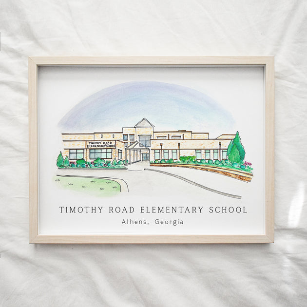 Athens Schools Timothy Road Elementary Art Print athens-schools-timothy-road-elementary-art-print