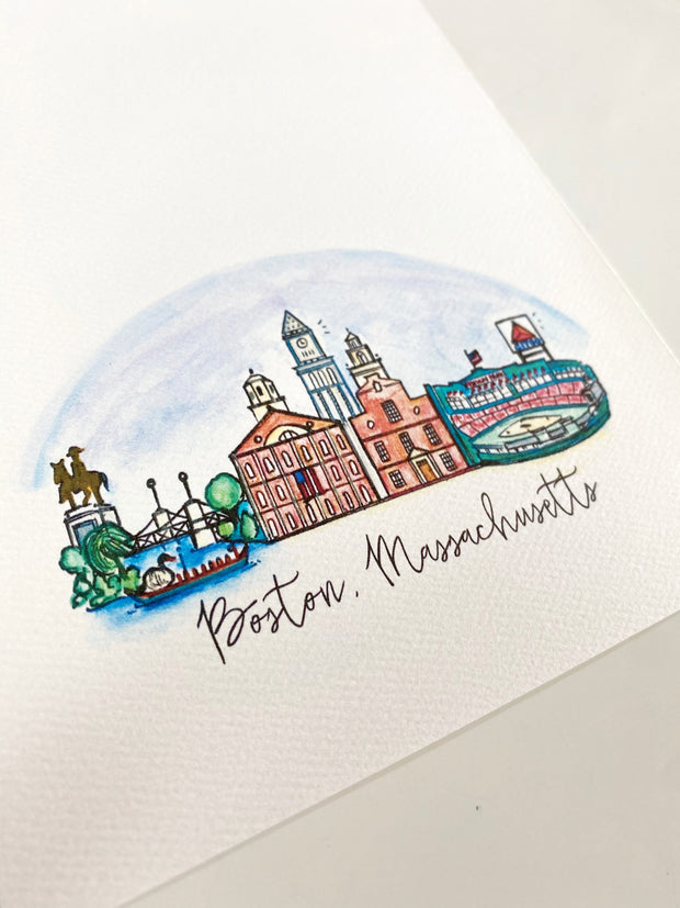 Boston, Massachusetts Greeting Card