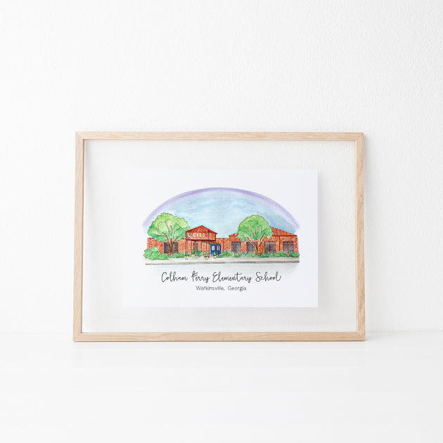 Oconee Schools Colham Ferry Elementary School Art Print