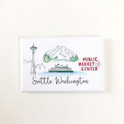 Seattle, Washington Skyline Magnets