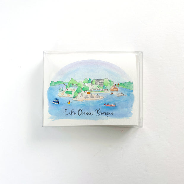 Lake Oconee Landmarks Greeting Card