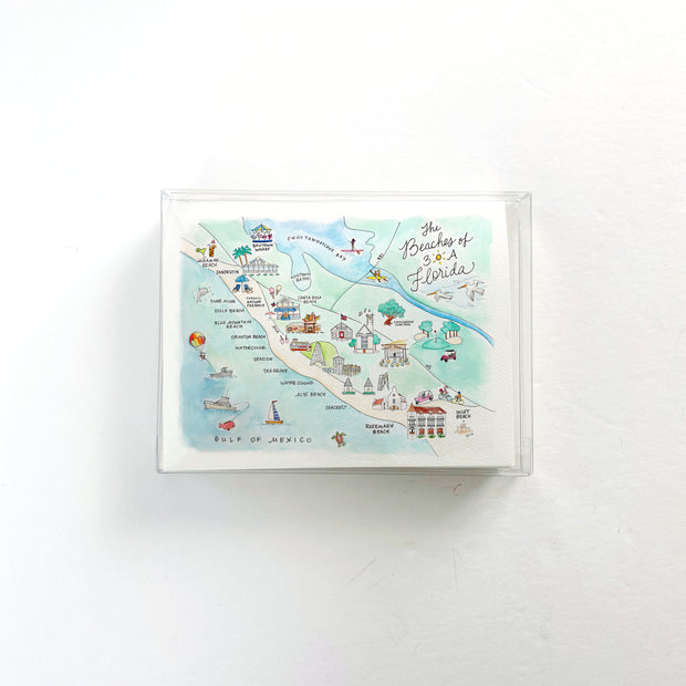 Beaches of 30A, Florida Greeting Card