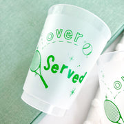 Tennis Over Served Frosted Party Cups