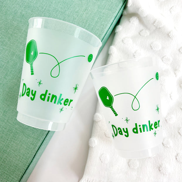 Pickleball Day Dinker Frosted Party Cups
