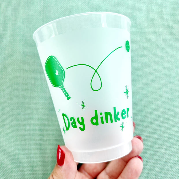 Pickleball Day Dinker Frosted Party Cups