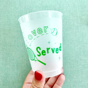 Tennis Over Served Frosted Party Cups