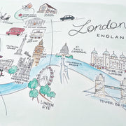 London, England Map Art Print