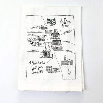 Monroe, Georgia Flour Sack Towel