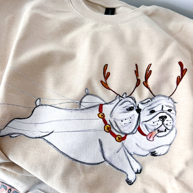 Reindeer Bulldogs Adult Sweatshirt