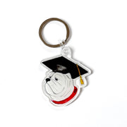 Bulldog Graduate Keychain