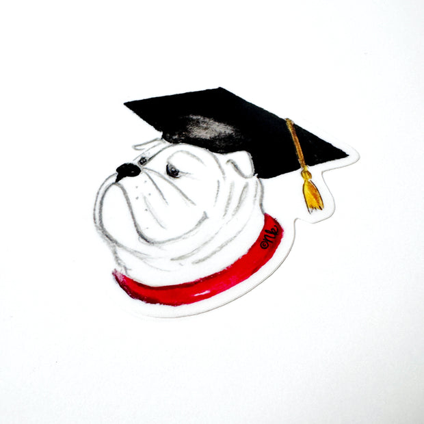 Bulldog Graduate Sticker