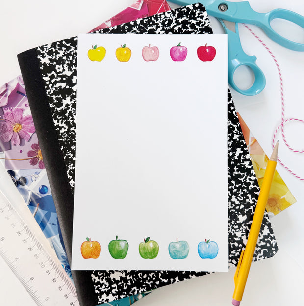 Rainbow Apples Notepad