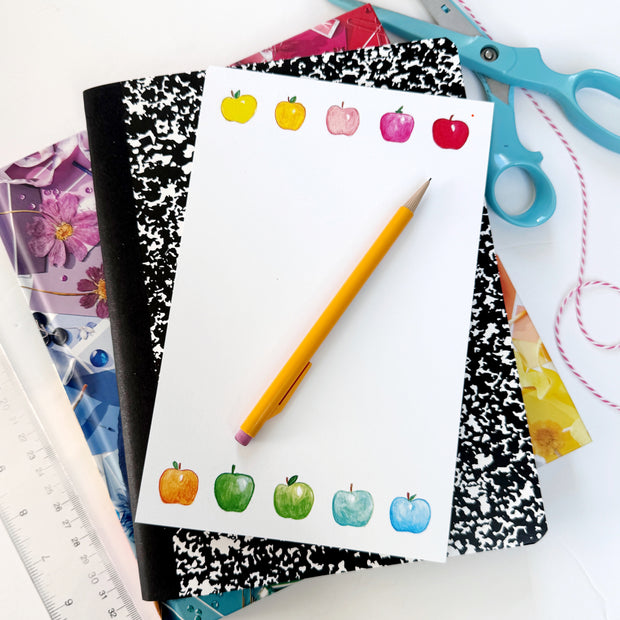 Rainbow Apples Notepad