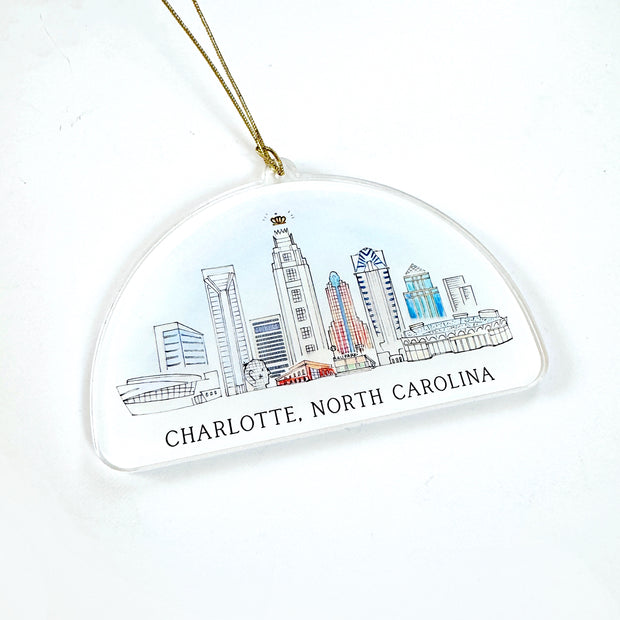 Charlotte, North Carolina Acrylic Ornament