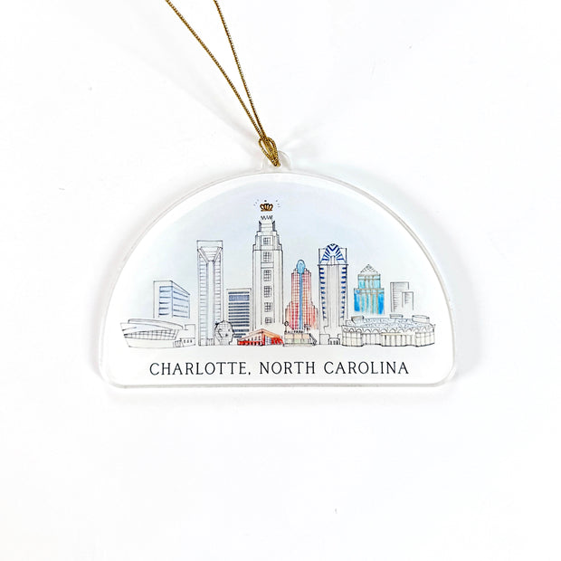 Charlotte, North Carolina Acrylic Ornament
