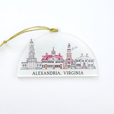 Alexandria, Virginia Acrylic Ornament