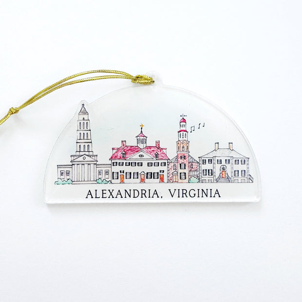 Alexandria, Virginia Acrylic Ornament
