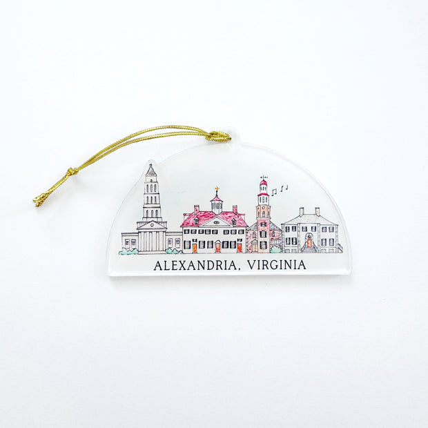 Alexandria, Virginia Acrylic Ornament