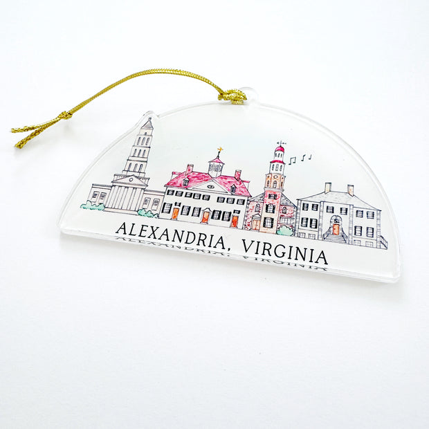 Alexandria, Virginia Acrylic Ornament