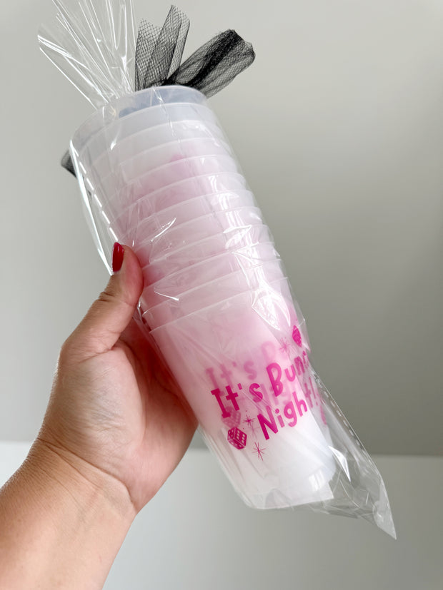 Bunco Night Frosted Cups