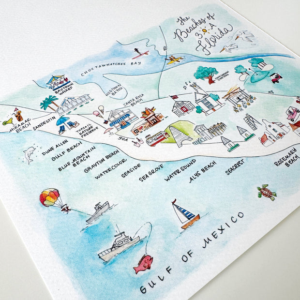 Beaches of 30A, Florida Greeting Card