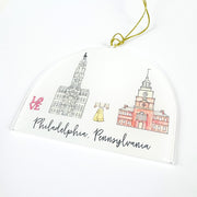 Philadelphia, Pennsylvania Acrylic Ornament