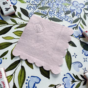 Mahjong Embossed Bird Bam Cocktail Napkins