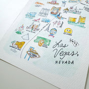 Las Vegas, Nevada Map Greeting Card