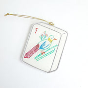Mahjong Bird Bam Acrylic Ornament