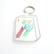 Mahjong Bam Bird Keychain