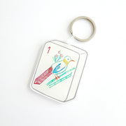 Mahjong Bam Bird Keychain