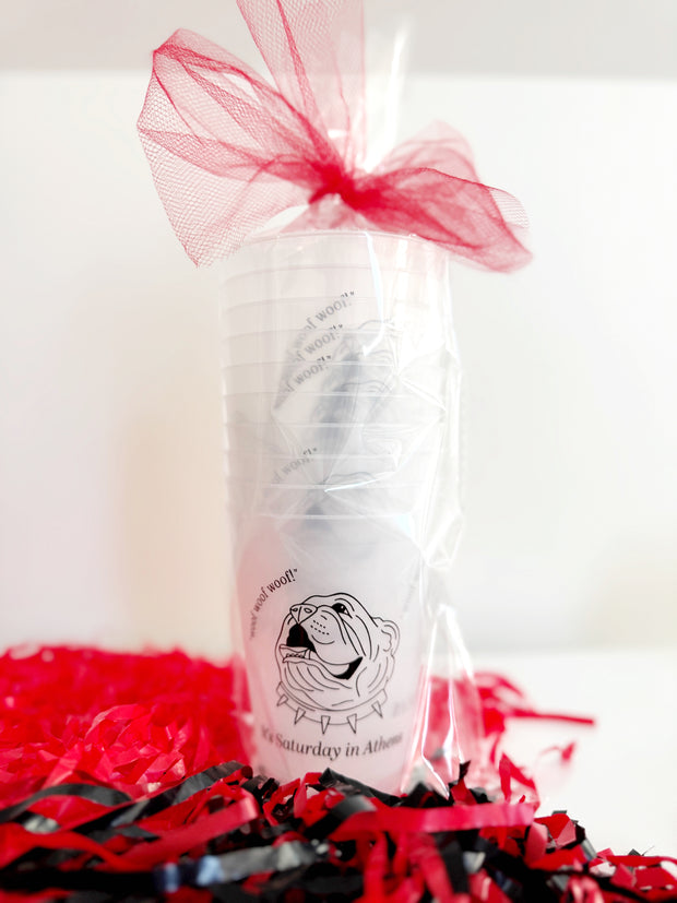 Bulldog Frosted Party Cups