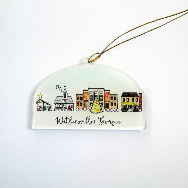 Watkinsville, Georgia Holiday Acrylic Ornament