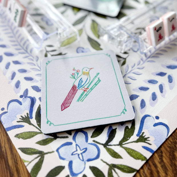 Bird Bam Mahjong Neoprene Coaster Set