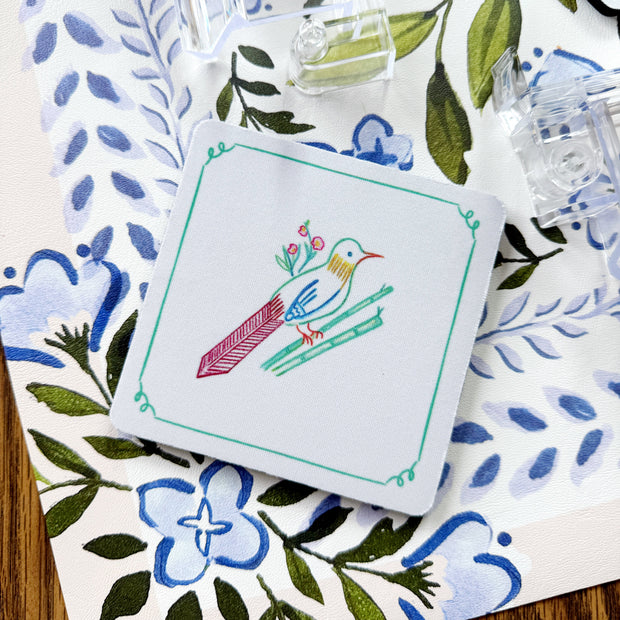 Bird Bam Mahjong Neoprene Coaster Set