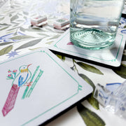 Bird Bam Mahjong Neoprene Coaster Set
