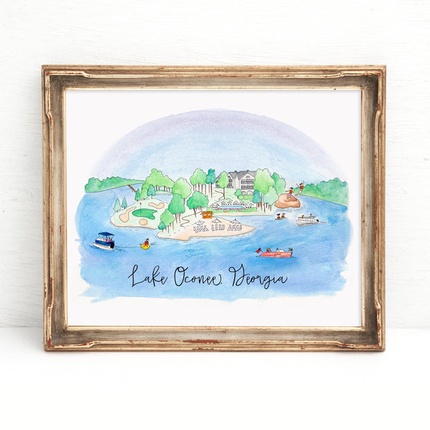 Lake Oconee, Georgia Art Print