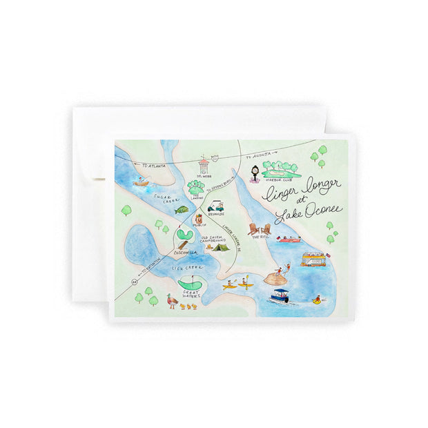 Lake Oconee Greeting Card