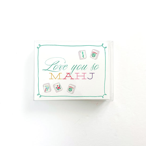 Mahjong Love you so Mahj Greeting Card