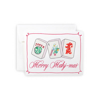 Merry Mahj-mas Greeting Card