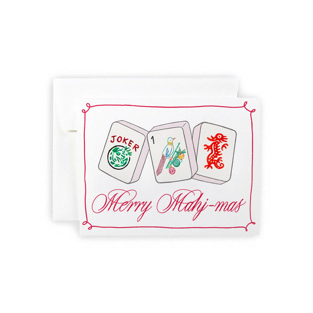 Merry Mahj-mas Greeting Card