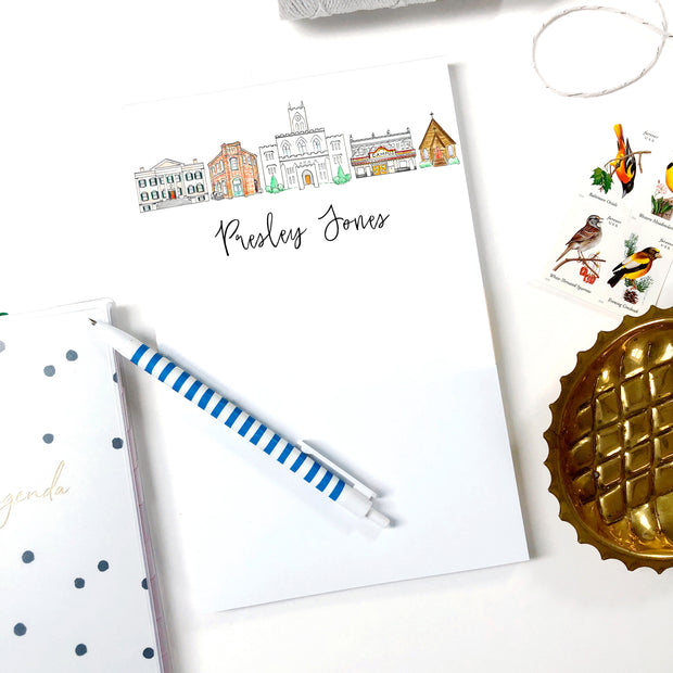 Personalized Notepads: Featuring a Variety of Skyline Designs