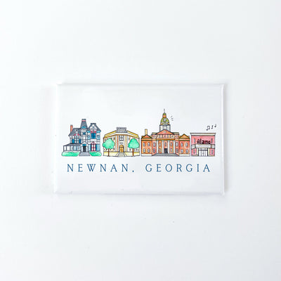 Newnan, Georgia Skyline Magnet