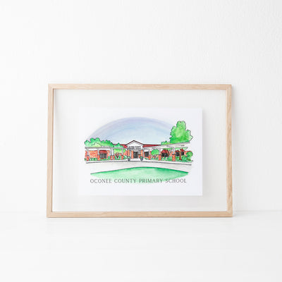 Oconee Schools: Oconee County Primary School Art Print