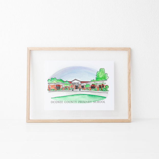 Oconee Schools: Oconee County Primary School Art Print