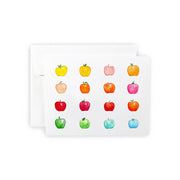 Rainbow Apples Greeting Card