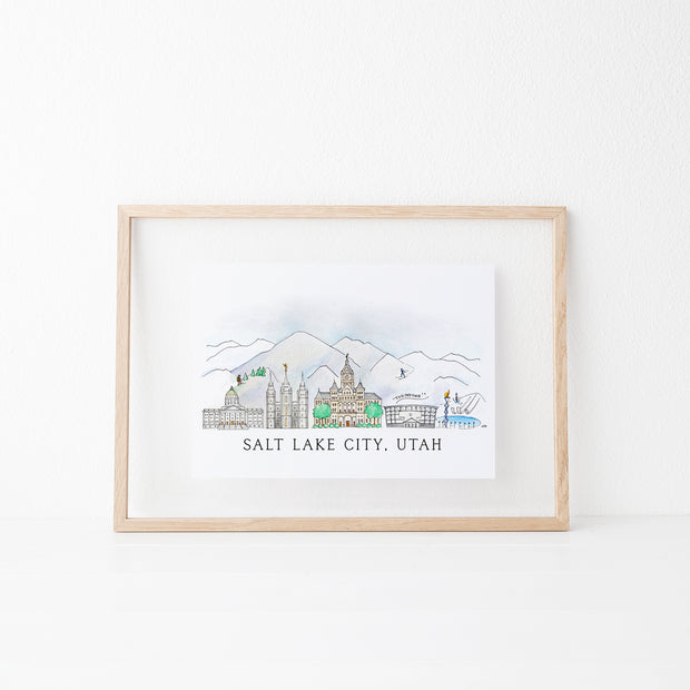 Salt Lake City, Utah Art Print