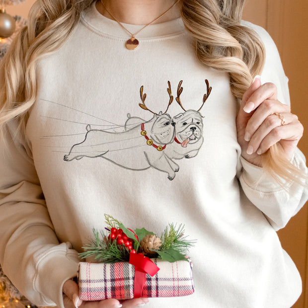 Reindeer Bulldogs Adult Sweatshirt